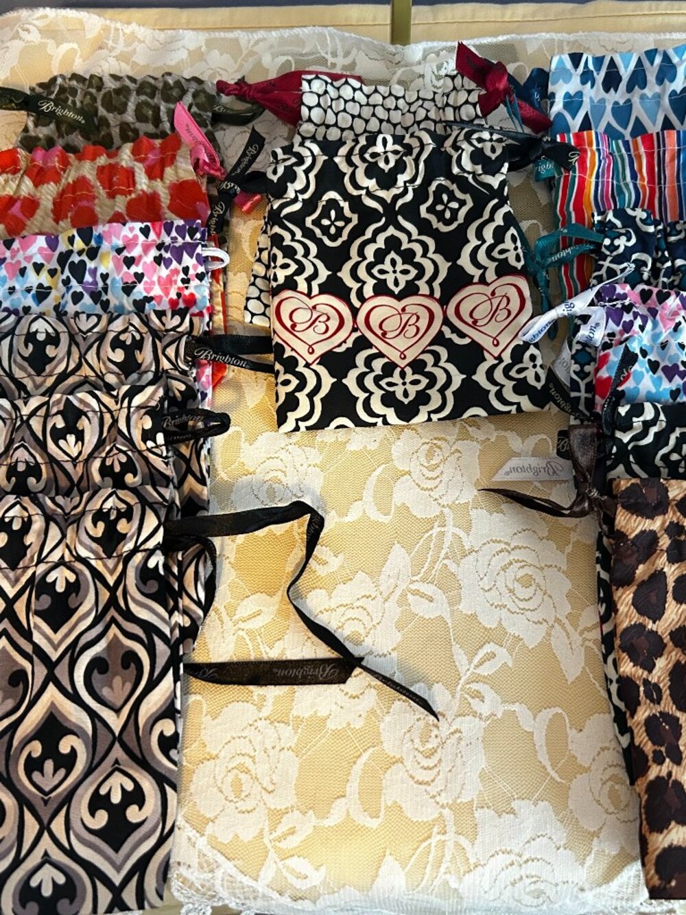 Brighton Dust Bags for Jewelry Lot of 14